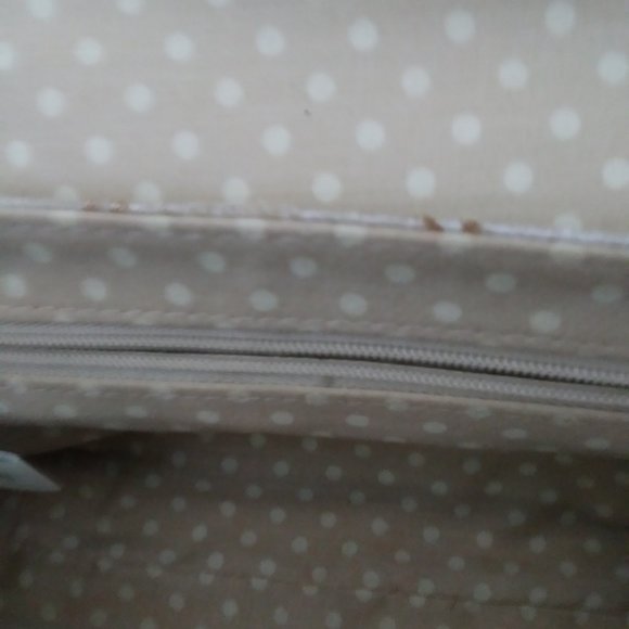 Liz Claiborne Gold Logo Canvas Small Shoulder Bag - Picture 8 of 12